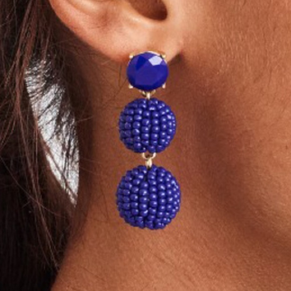 NWT J.Crew 100%Authentic Vivid Sea Earrings